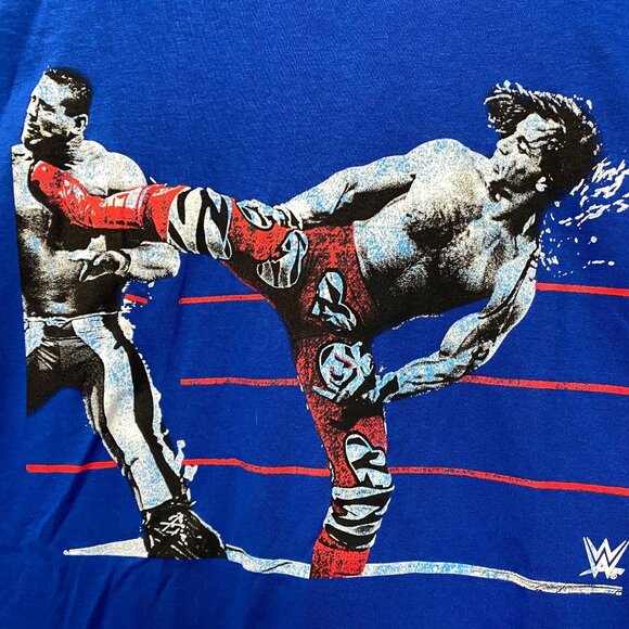 WWE Shawn Michaels The Heartbreak Kid HBK Sweet Chin Music Kick T-Shirt XL - Picture 2 of 4